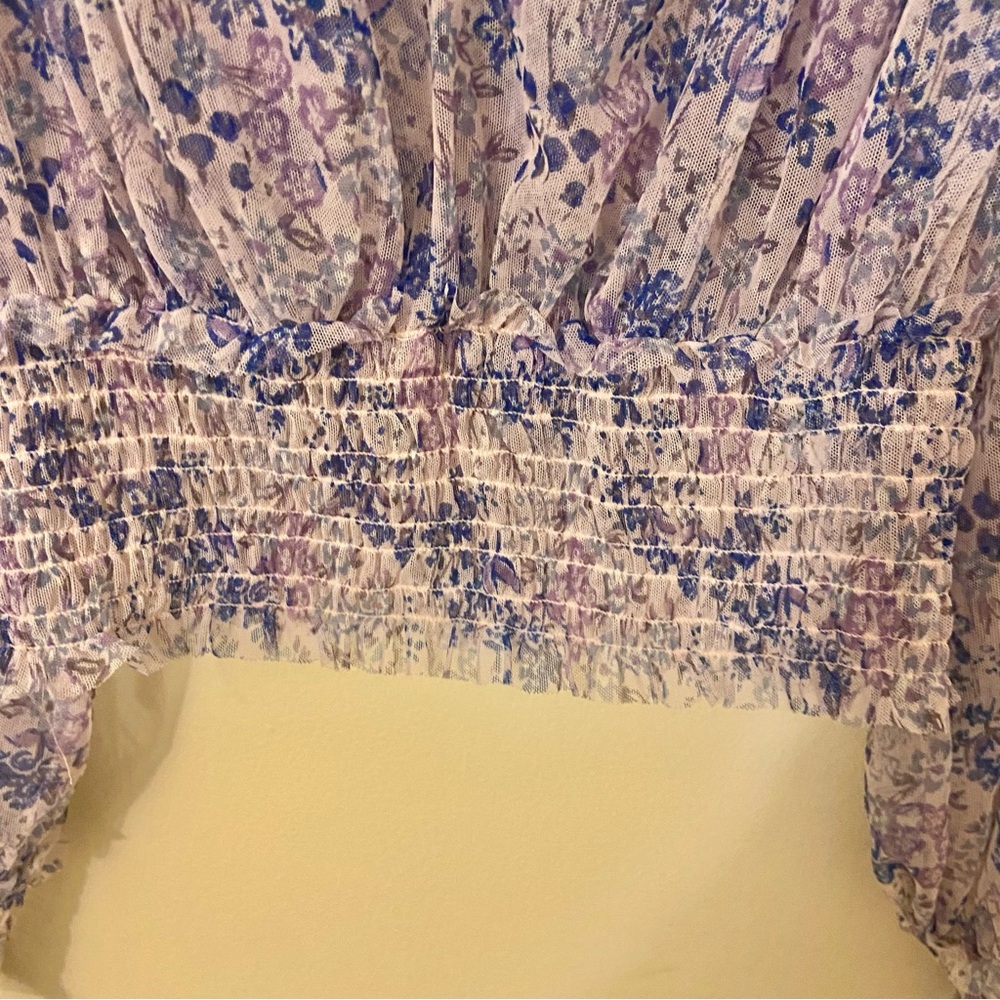 SALE Like new Free People Twyla smocked top Small - Picture 7 of 10